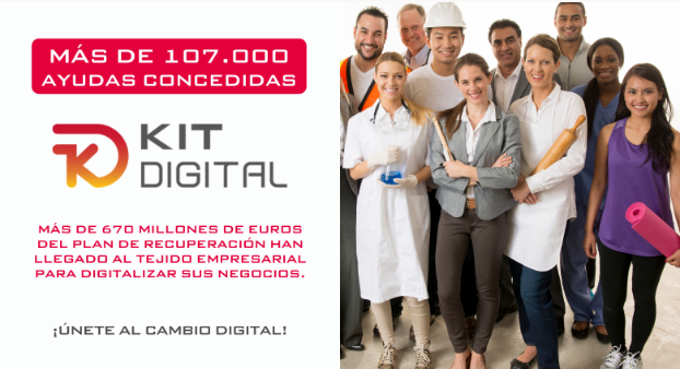 Más de 107.000 ayudas del programa Kit Digital llegan a las pymes españolas